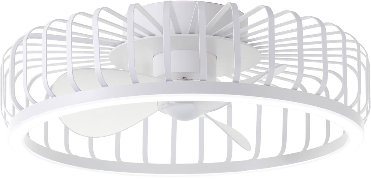 Brilliant Capo - Plafondventilator - Met verlichting - Ø 48 cm - LED 36W - CCT - 2700K-6500K - Dimbaar - Wit - Zeer stil — afbeelding 1