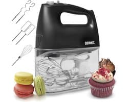 Handmixer 400 W met 5 Snelheden en Accessoires | Perfect voor Bakken en Koken | Inclusief Opbergcontainer