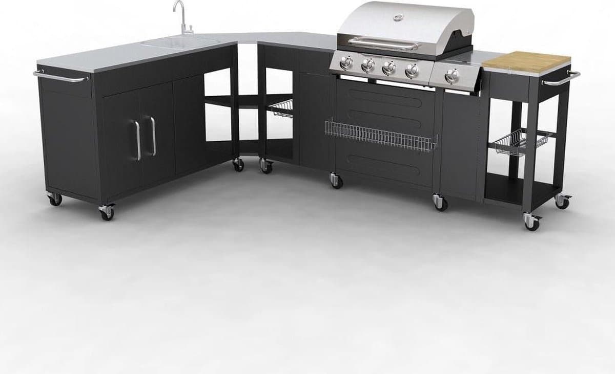 vidaXL Buitenkeuken Missouri 4 branders — afbeelding 1