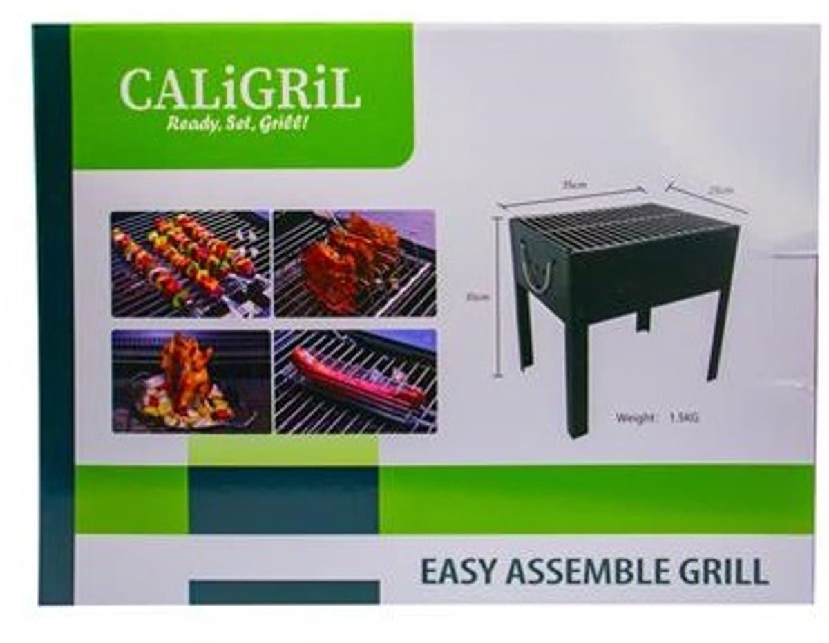 Caligril Barbecue Grill - Handig Meeneem BBQ - Makkelijk opzetten - 35x25x35CM - 1.5KG — afbeelding 1