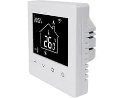 Programmeerbare Smart WiFi inbouw thermostaat, tuya compatible (Google assistent, Alexa en Siri) en IFTTT, Optima W