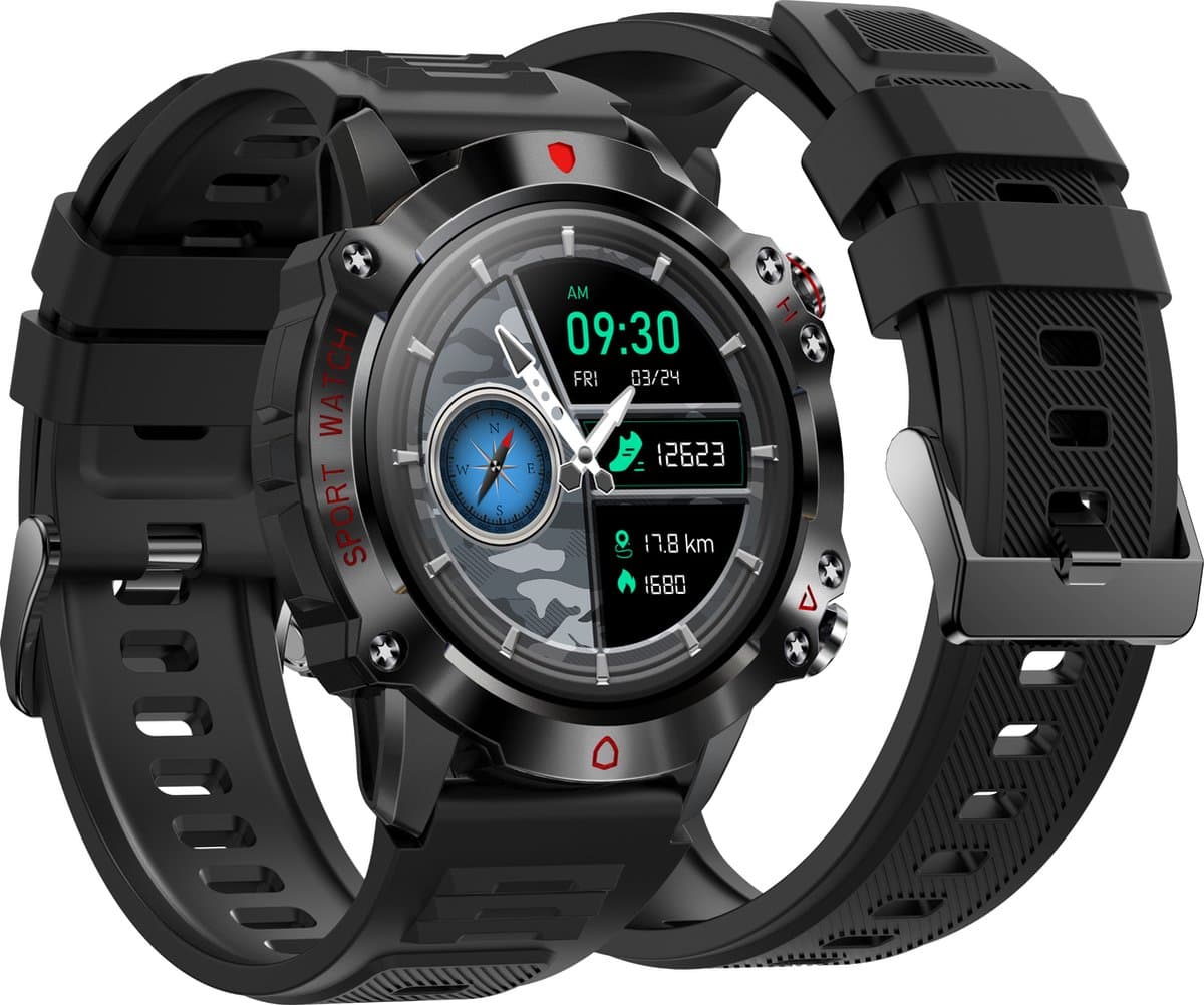 Sport Watch Ultra - 44 mm - Smartwatch Heren, Dames & Kinderen - Horloge - Geschikt voor IOS, Android en HarmonyOS - Saturatiemeter - Stappenteller - Nederlandse APP — afbeelding 1