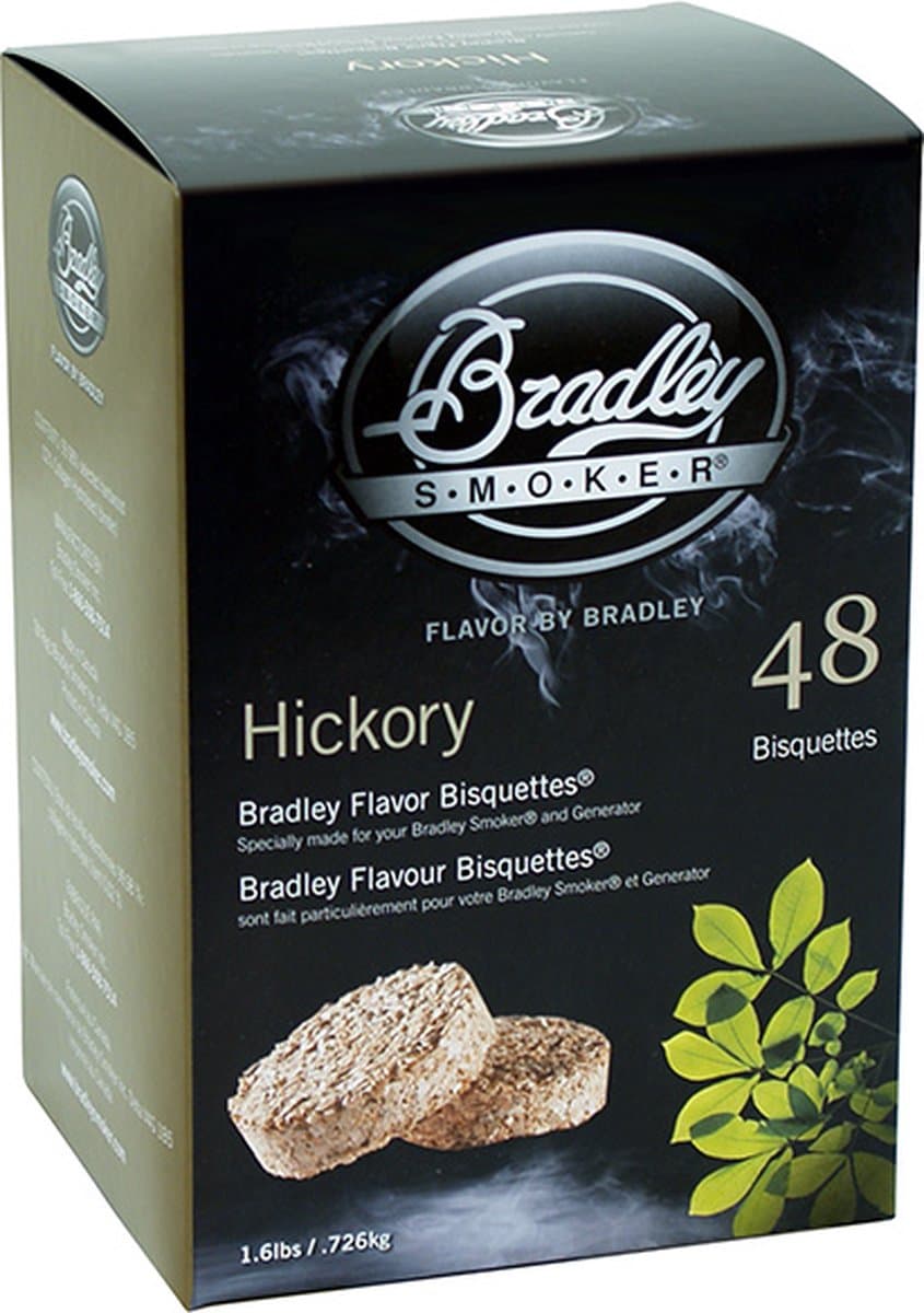 Bradley Hickory Wood Briketten rookhout — afbeelding 1