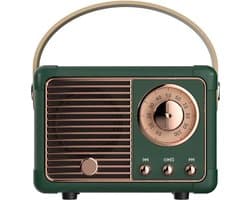 Retro bluetooth speaker - vintage decor - draagbare draadloze bluetooth speaker - Groente