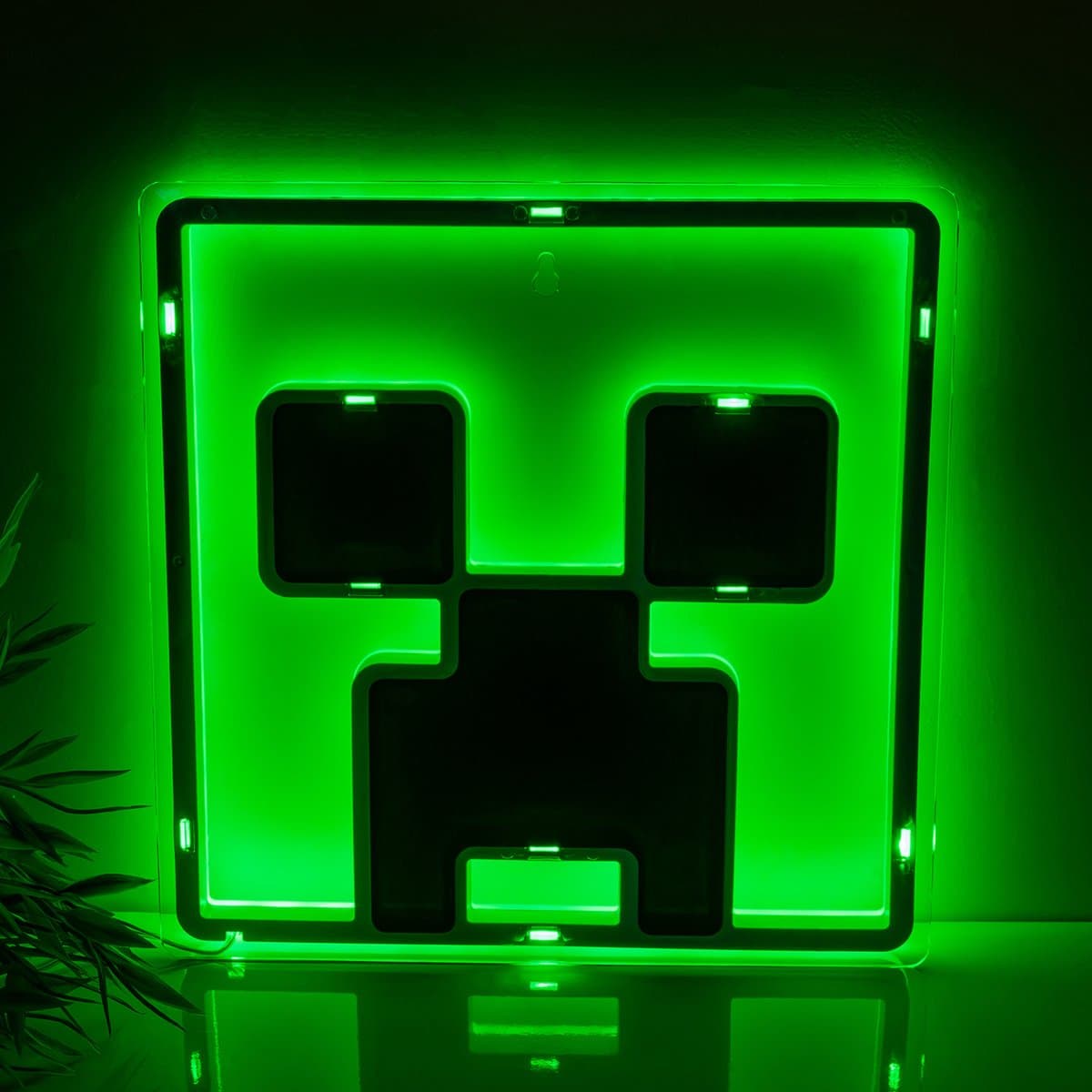 Minecraft Creeper LED Neon Wall Light – Officieel Gelicentieerde Wandlamp, 25 cm, USB‑Voeding- Paladone — afbeelding 1