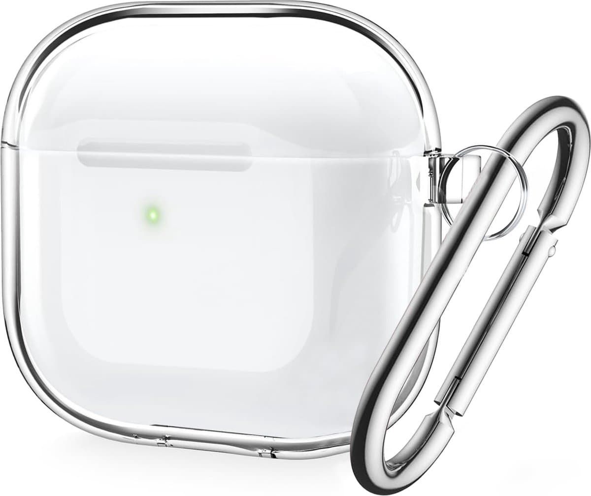 YONO Hoesje geschikt voor Airpods 4 - Case - Siliconen - Transparant — afbeelding 1