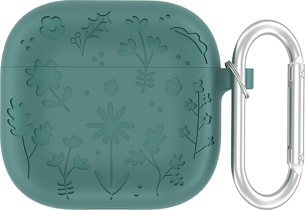 YONO Hoesje geschikt voor Airpods 4 - Case - Special Siliconen - Donkergroen — afbeelding 1