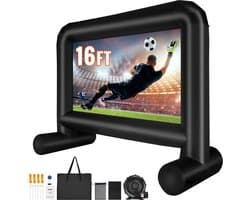 Beamer Scherm - Projector Screen - Projector Scherm - Projector Doek - Projector Scherm voor Beamer - Home Cinema Thuisbioscoop - Draagbare Beamer - Outdoor Projectie - 16ft