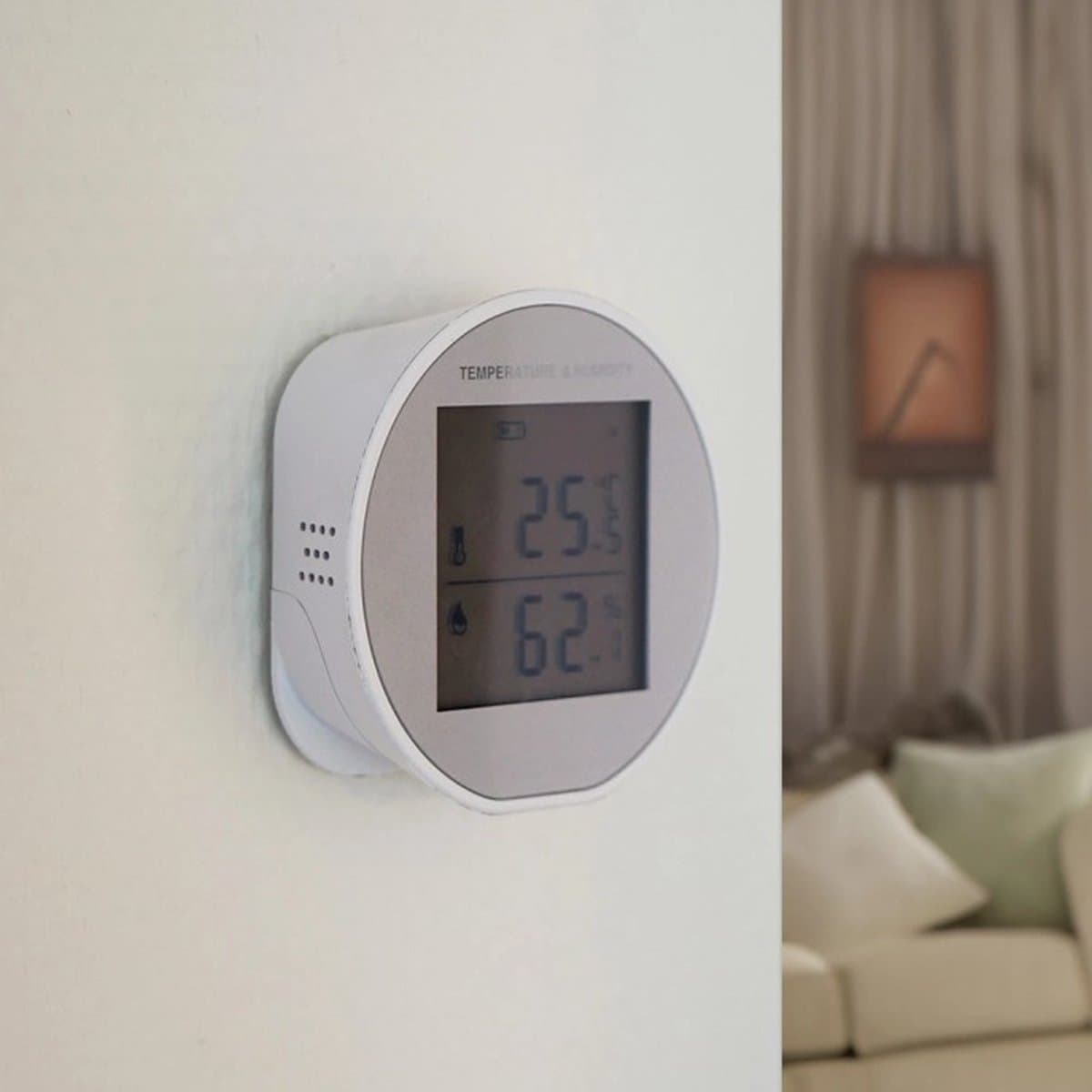 Slimme klimaatsensor met display - Smart klimaatsensor - Temperatuursensor - Luchtvochtigheidssensor - Wifi sensor — afbeelding 1