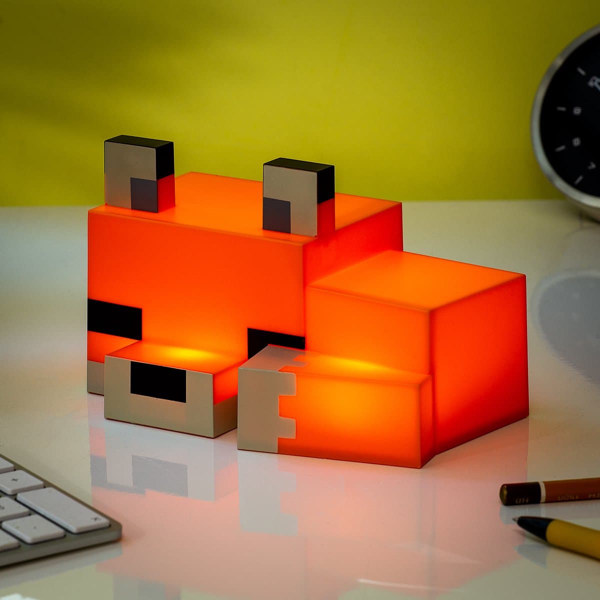 Minecraft Fox Nachtlampje – Officieel Gelicentieerde Schattige Lamp, Cadeaus voor Jongens & Meisjes, Gaming Kamer Accessoires & Decoratie voor Kinderkamer – Paladone — afbeelding 1
