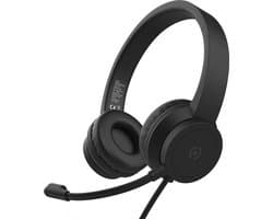 Black Label bedrade hoofdtelefoon met verstelbare microfoon