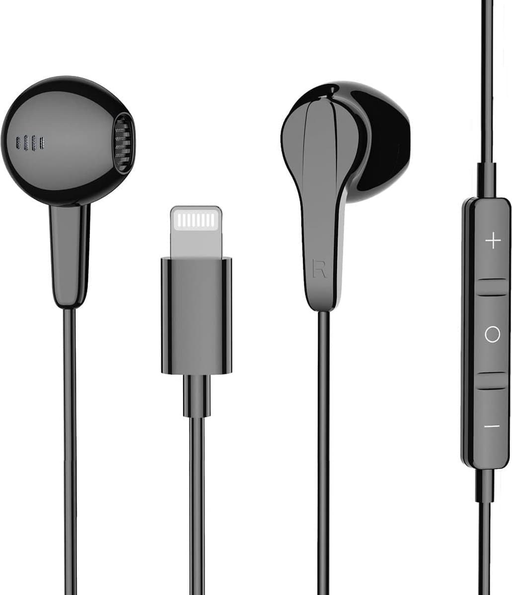 Bedrade Oordopjes - Geschikt voor iPhone met Lightning - Oortjes met Draad - Voor 14 Pro Max en ouder — afbeelding 1