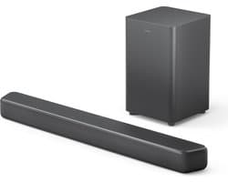 PHILIPS TAB5309 Soundbar 2.1 met draadloze subwoofer - 2.1-kanaals 240W, DTS Virtual X, Bluetooth 5.4, HDMI ARC, optische aansluiting en USB-connectiviteit - Donkergrijs