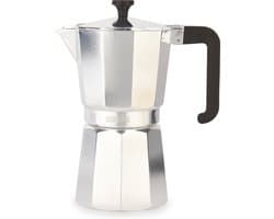 La Cafetière Venice Aluminium espressomaker met koelblijvende handgreep en knop