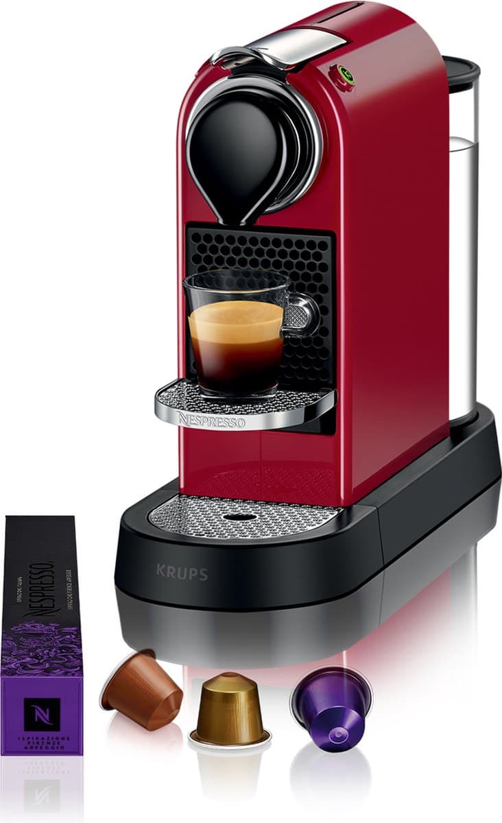 Krups Nespresso Citiz XN7415 - Koffiecupmachine - Rood - Compact - Energiezuinig — afbeelding 1