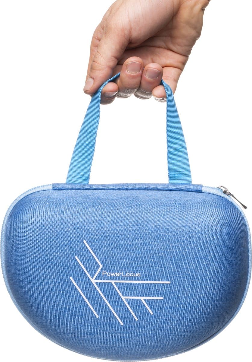 PowerLocus Koptelefoon Case - Koptelefoon Hoes- Hardcover – Harde Beschermhoes voor voor opvouwbare koptelefoon - Over Ear & On-Ear - Blauw — afbeelding 1