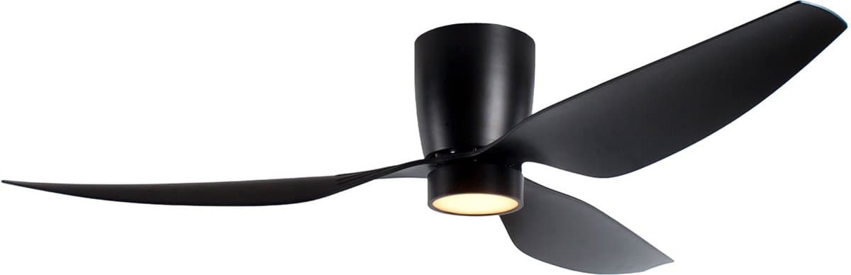Plafondventilator met LED | 127 cm | Arioso | zwart | aluminium kunststof | modern — afbeelding 1