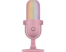 Razer Seiren V3 Chroma - USB Gaming Microfoon - Ruisonderdrukking - RGB - PC - Roze/Quartz