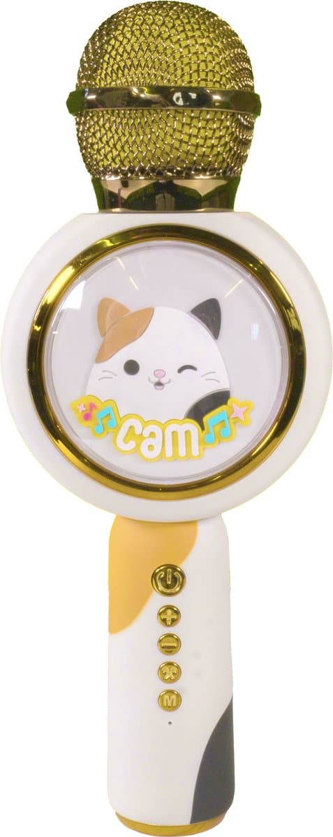 Squishmallows - Cam - draadloze karaoke microfoon voor kinderen - oplichtend LED display - speaker - stemvervorming — afbeelding 1