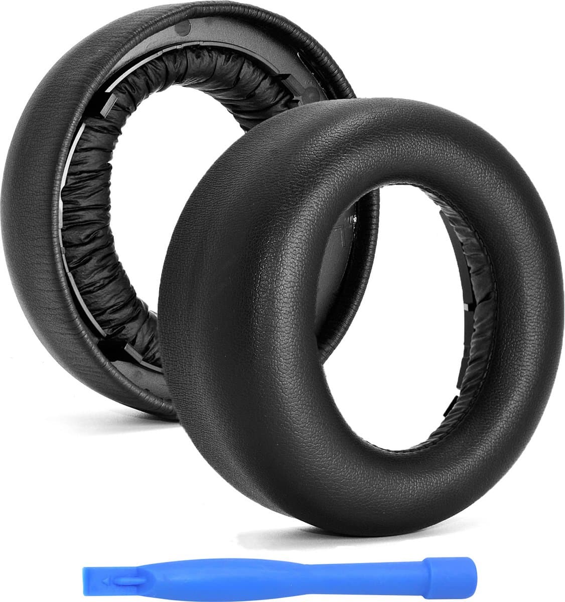 MMOBIEL Oorkussens voor Sony PlayStation 5 3D Pulse Wireless PS5 Hoofdtelefoon – Protein PU Koptelefoon Oorkussen - Hoofdtelefoon Earpads – Zwart — afbeelding 1