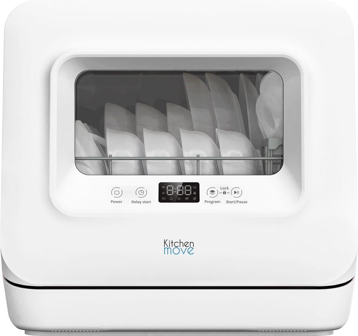 KitchenMove Mini Vaatwasser Wash Clean voor 3 couverts met waterreservoir en led-display — afbeelding 1