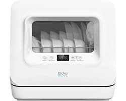 KitchenMove Mini Vaatwasser Wash Clean voor 3 couverts met waterreservoir en led-display