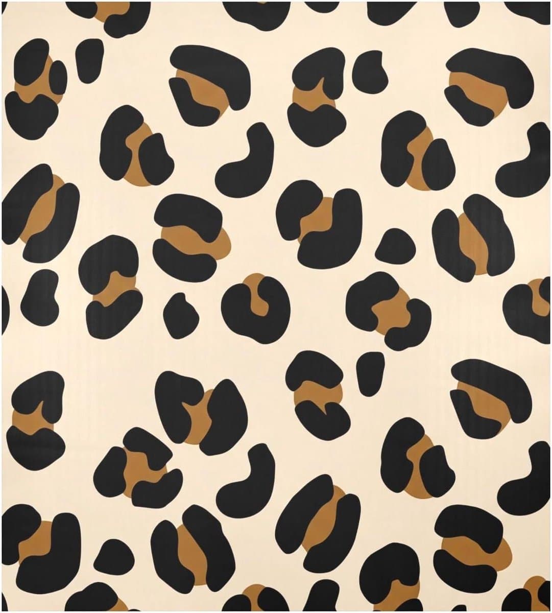 Vaatwasser Magneet - Apparaat Cover - Keuken Decoratie - Aanpasbare Maat - 58 x 66 cm - Luipaard Print Beige — afbeelding 1