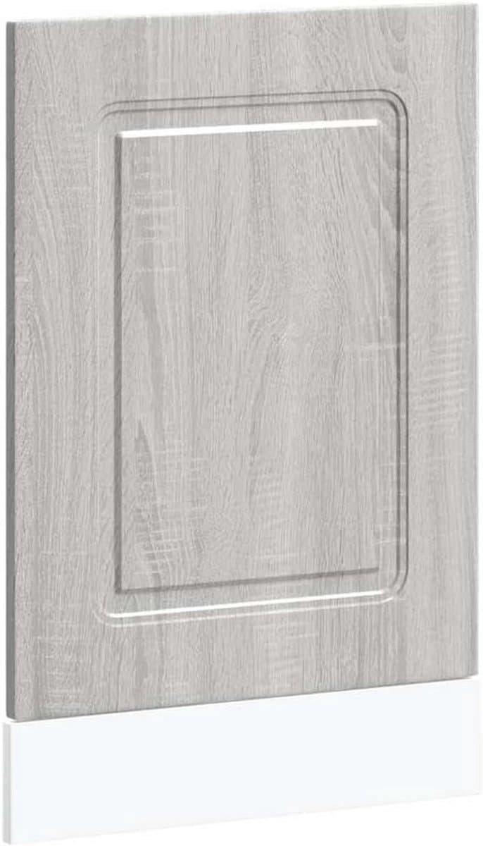 Vaatwasser Paneel 45x67 cm Sonoma Grijs Bewerkt Hout - Keuken Decoratie en Bescherming — afbeelding 1