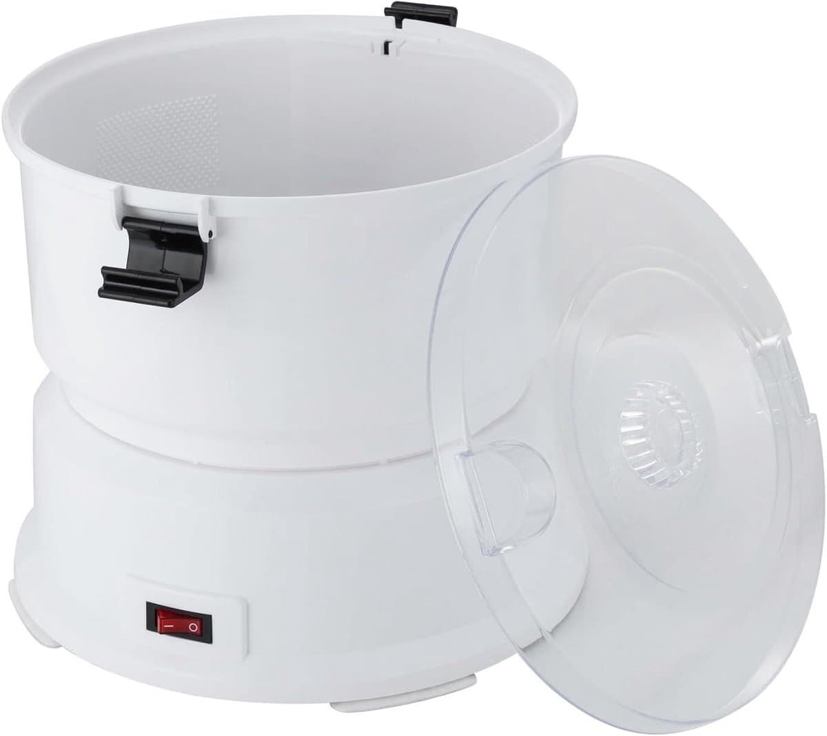 Elektrische Aardappelschilmachine - Groente Schillen - Snel Groente Bereiden - Grote Capaciteit - 0.8 kg - Wit — afbeelding 1