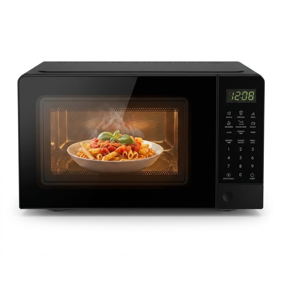 Magnetron 20L - Solo Magnetron 1100W Zwart - 6 Automatische Programma's - Ontdooifunctie - Kinderbeveiliging - LED Display - Draaiplateau — afbeelding 1