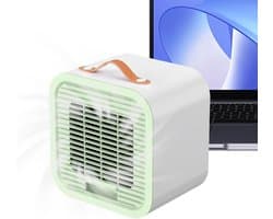 Draagbare ventilator, airconditioning, persoonlijk, draagbaar, oplaadbaar, 3 snelheden, voor zomer, thuis, reizen, kamperen in de open lucht