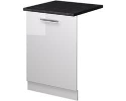 Vaatwasser Frontpaneel - Keukenpaneel Vaatwasser - Keuken Afwerking - Soft-Close Scharnieren - 60 cm Breed - Wit Hoogglans