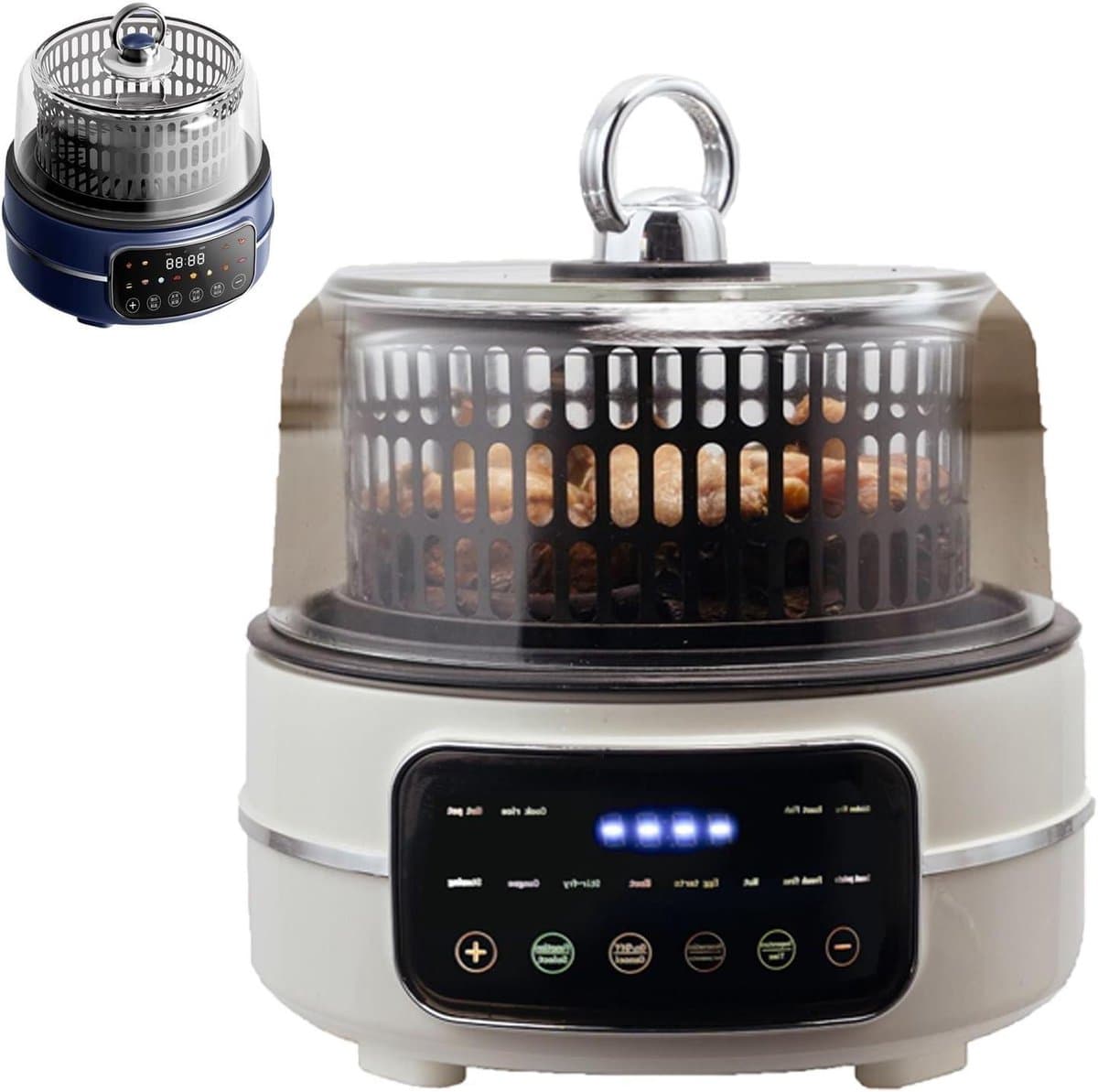 Heteluchtfriteuse - Multicooker - Gezond Koken - 5L Capaciteit - 80-200°C - Wit — afbeelding 1