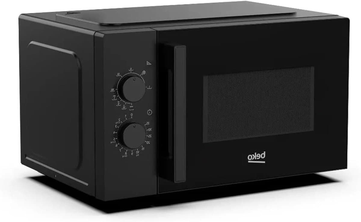 Magnetron met Grill - Combimagnetron Grill - Snel Eten Bereiden - Roestvrijstalen Binnenruimte - 23 Liter - Zwart — afbeelding 1
