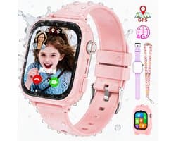 Vashoy T53-Kinderhorloge-Nieuwe smartwatches voor kinderen met GPS-videogesprek-SOS-Leermodus-App om te downloaden-Cadeaus voor kinderen van 5 tot 16 jaar