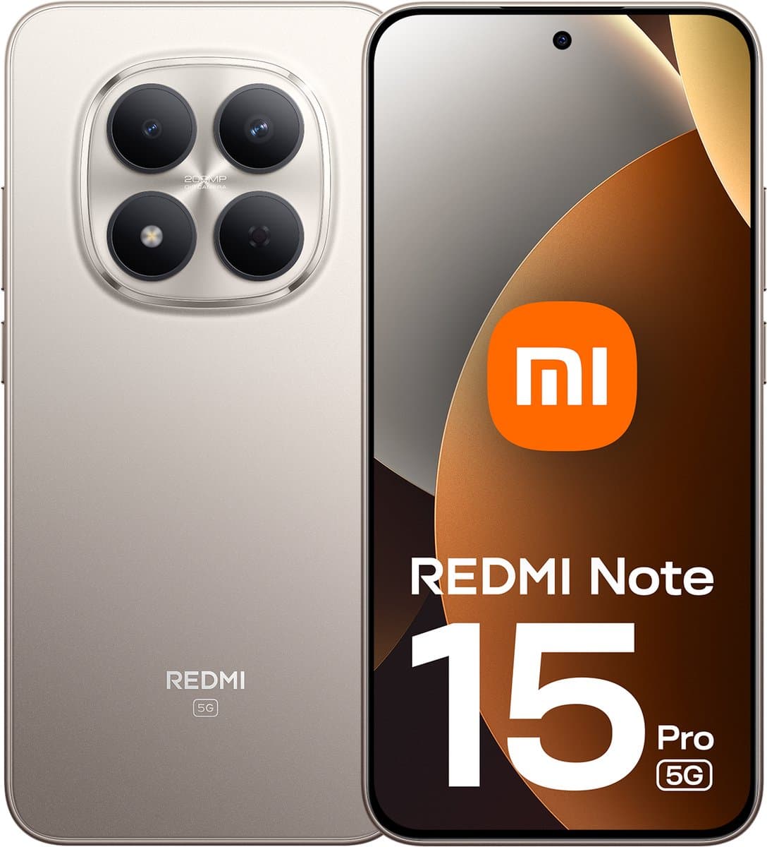 Xiaomi REDMI Note 15 Pro 5G - 8 GB RAM - 512 GB - Titanium — afbeelding 1