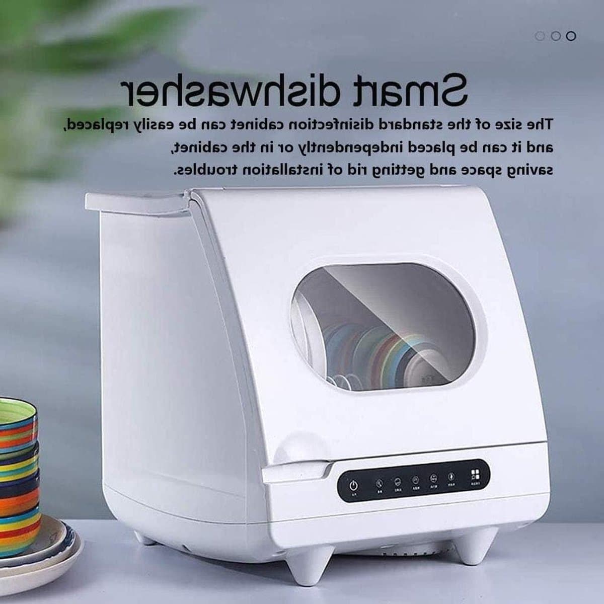 Tafelblad Vaatwasser - Mini Vaatwasser - Appartement Kantoor - Vertraging Start - Plaats Instellingen - RVS Interieur — afbeelding 1