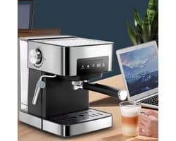 Espressomachine - Koffiezetapparaat - Thuis barista - 20 bar druk - Halfautomatisch - Zwart