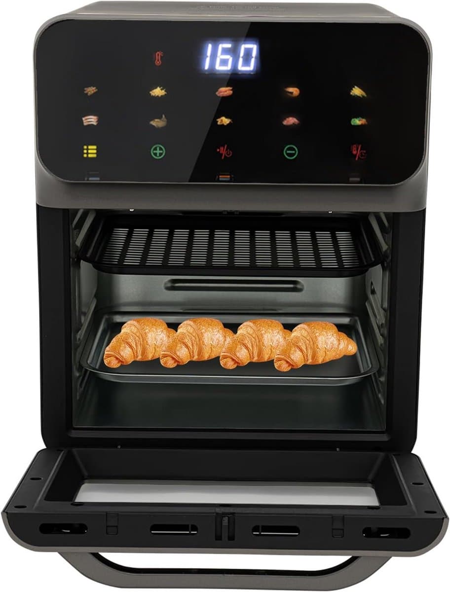 Kleine Oven - Mini Oven - Bakken en Grillen - Hetelucht Circulatie - 13 Liter - Zwart — afbeelding 1