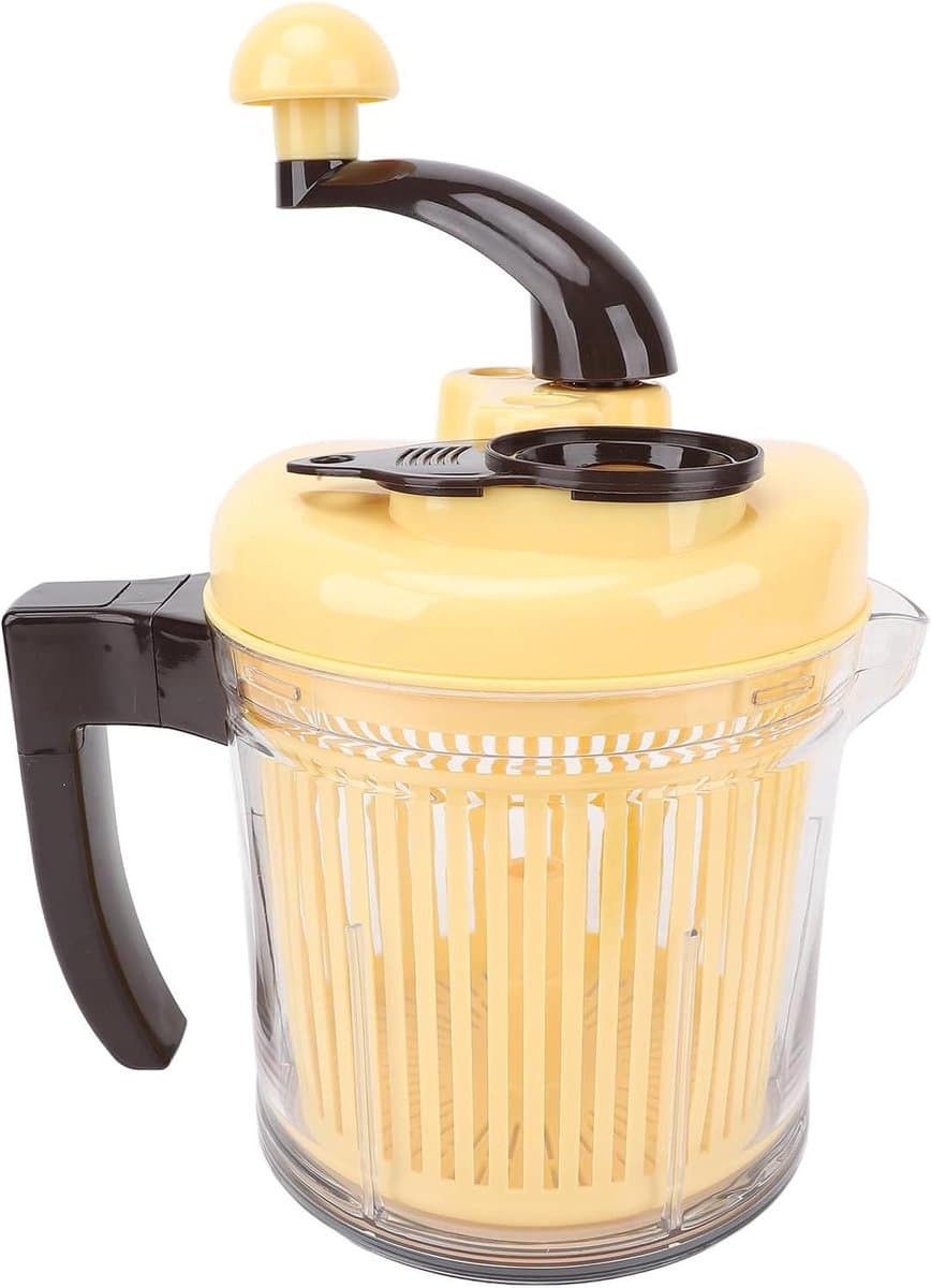Keukenmachine Hakmolen - Handmatige Groentesnijder - Moeiteloos Ingrediënten Bereiden - 3 Versnellingsopties - 2500 Ml Capaciteit - Zilver — afbeelding 1
