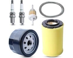 geschikt voor MIU14395 luchtfilters en geschikt voor John Deere D100, D105, D125, D130, D140, D110, E140, E130, E100, E120, LA145, LA135, Z255, Z235 en X330 grasmaaiers geschikt voor bougies.