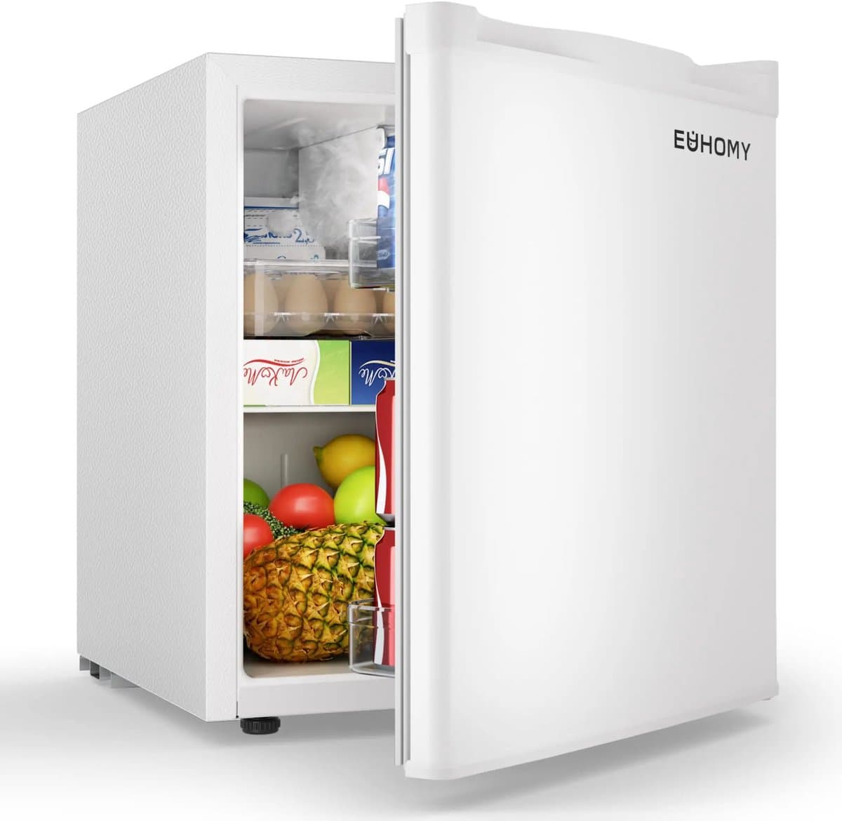 LUMÉ STORE Mini Koelkast - Minibar - Mini Vriezer - 46L - Vriesvak - 7 Standen - Energiezuinig - Stil - Omkeerbare Deur - Wit — afbeelding 1