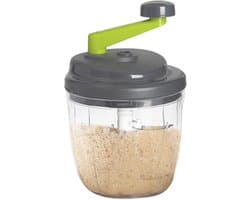 Handmatige Uienhakker - Keuken Spinner - Salade Maken - Geluidsarme Werking - 12.8x14.3cm - Wit