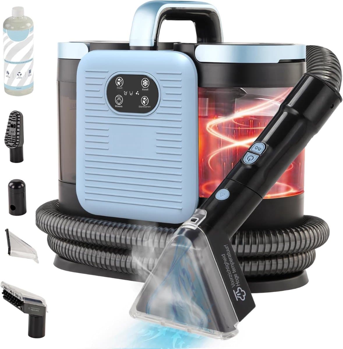 RONN® Tapijtreiniger machine - Tapijtreiniger - Tapijtreiniger apparaat - Blauw/Zwart - 40cm x 28cm x 42cm — afbeelding 1