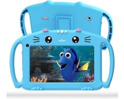 Zyrex® Kindertablet Vanaf 3 Jaar - Ouderlijk Toezicht - Android 13 - Compleet Pakket - Blauw - 26 x 16 x 2 cm
