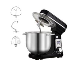 HHHK - Keukenvoedselmixer - Keukenmachine - Mixer met Kom - Mixer - 6L Mengkom - Mixer met Mengkom - 1200W -