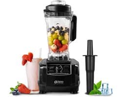 Krachtige Blender - Keukenmachine - Smoothies Maken - 1500 Watt Vermogen - 2 Liter Inhoud - Zwart
