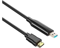 Externe USB 3.0 naar HDMI Adapter Kabel 1.5m voor 2 Schermen - 1080p Full HD