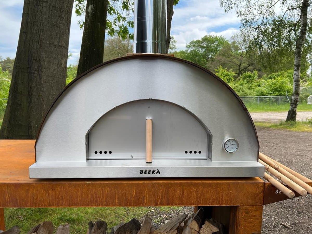 BEEK - Corten 90 - pizzaoven - houtgestookt - Cortenstaal - tot 4 pizza's tegelijk — afbeelding 1