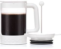 Bodum | Bean Cafetière voor ijskoffie / cold brew | Kunststof BPA-vrij | 1.5L | 12 kops | Wit